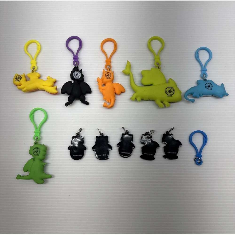 Kids Heart Challenge Character Keychains & Charms Mixed Lot of 11 AHA